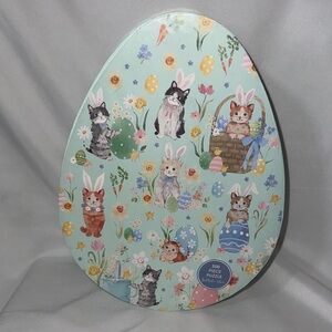 NWT Heatherlee Chan Easter Egg 500pc Puzzle Cats w/ Bunny Ears
